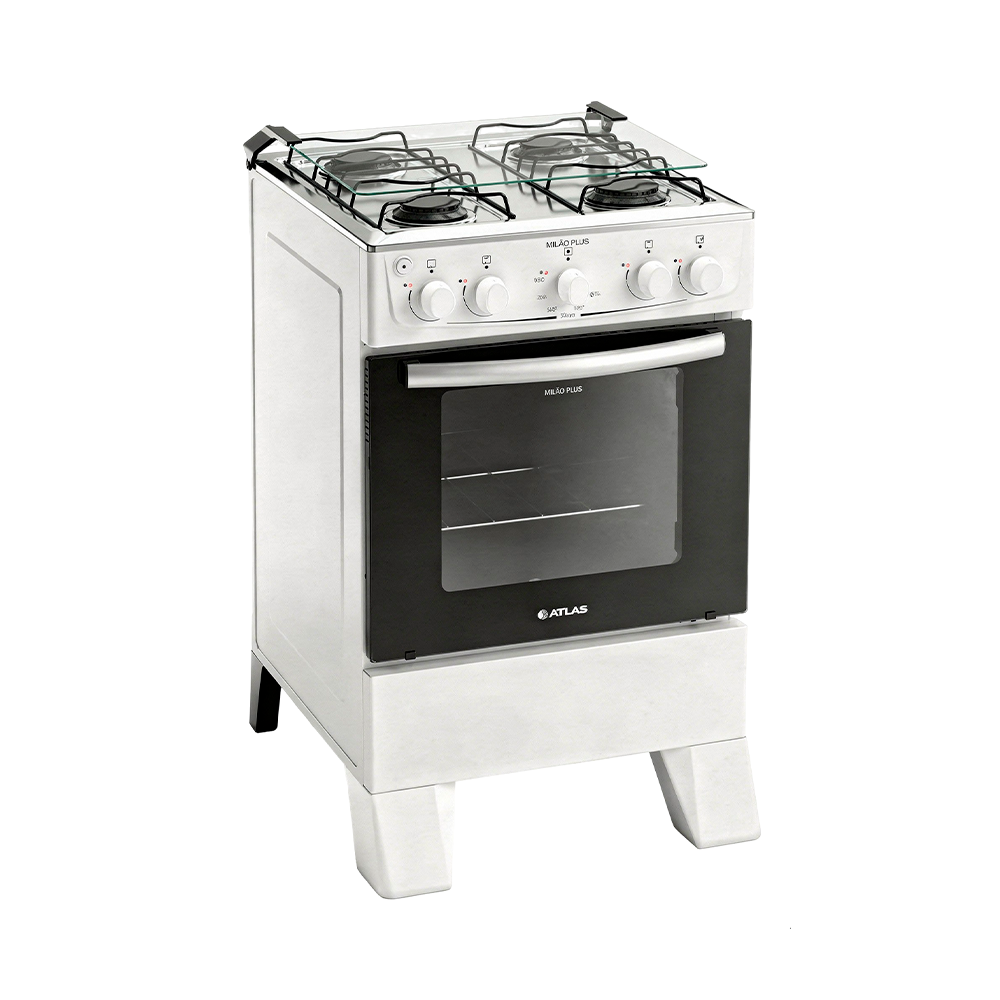Fogão 4B Milão Plus Branco Atlas