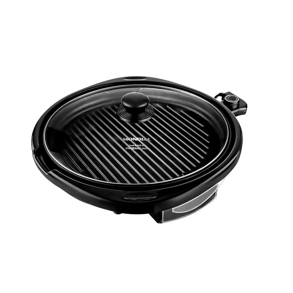 Grill Redondo Cook G-03 GR Preto 1270W Mondial