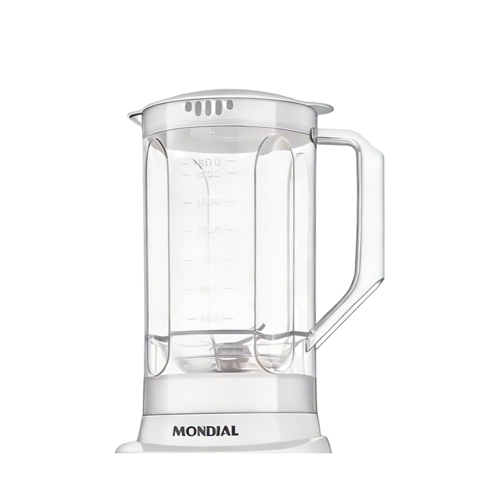 Liquidificador 2V L-97 Pratic Power Branco Mondial