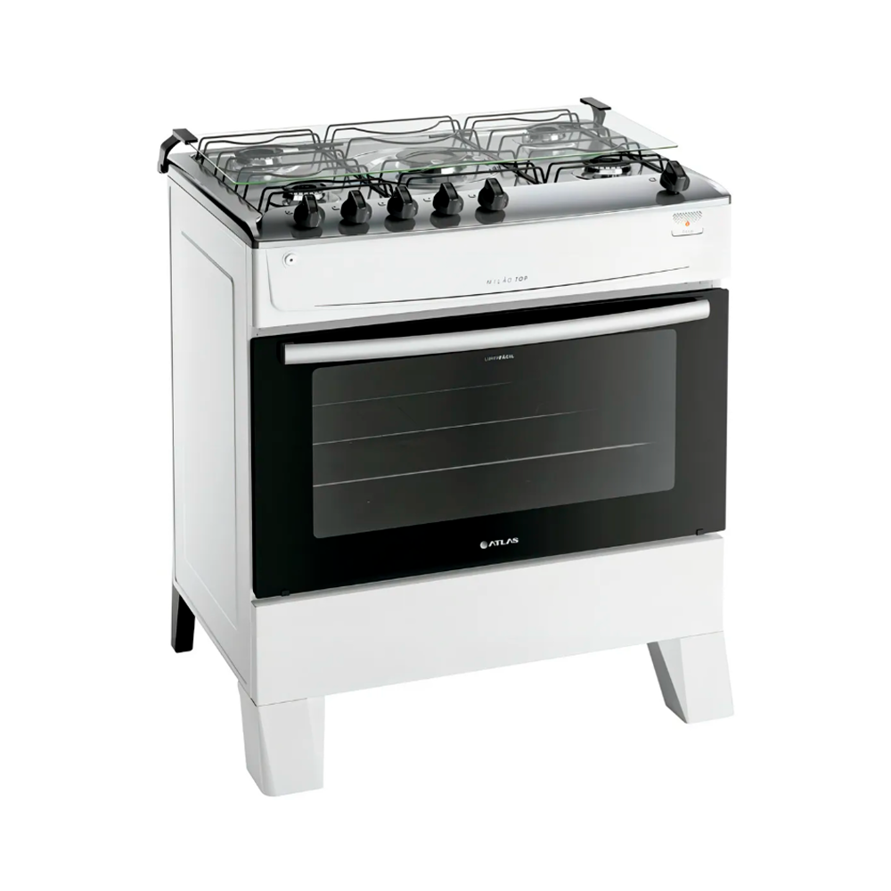 Fogão 5B Milão Top Branco Atlas