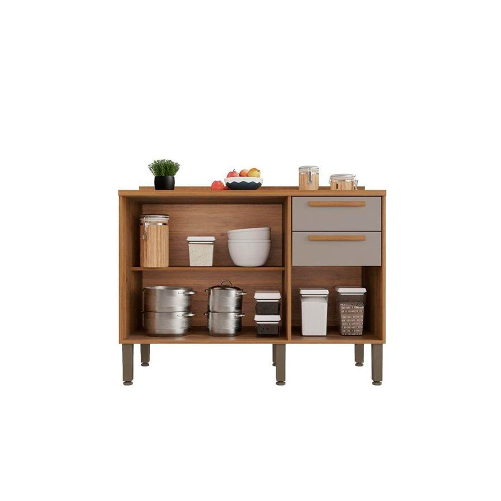 Balcão Cozinha 1,20 Florida Cinamomo/Off Salleto