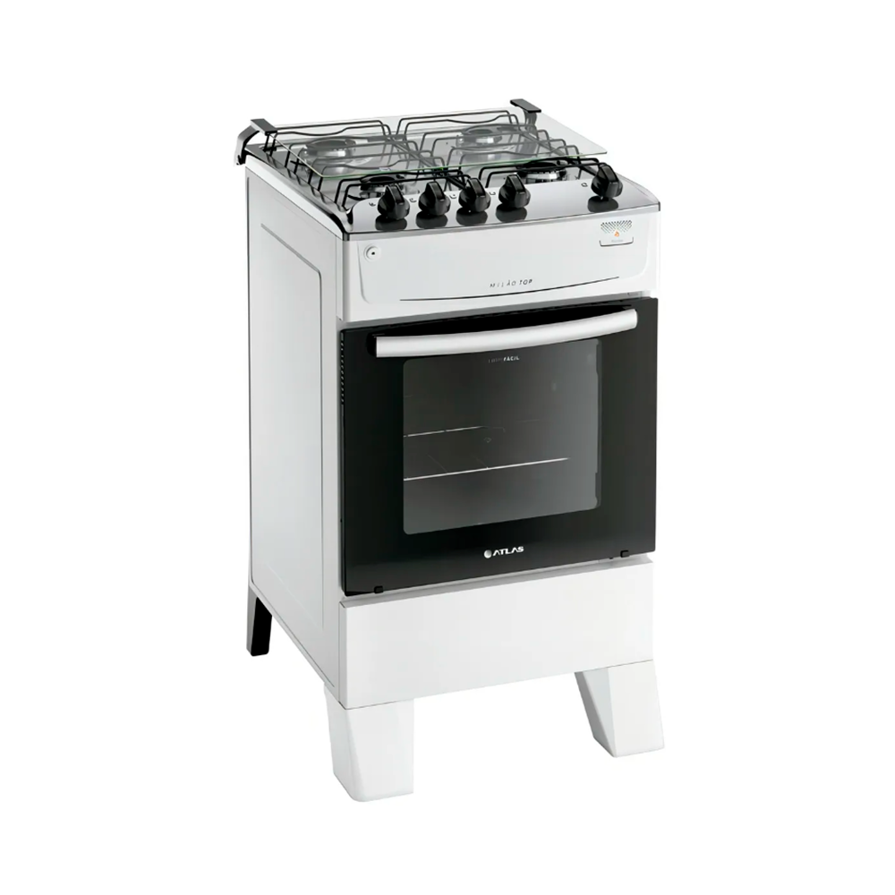 Fogão 4B Milão Top Branco Atlas