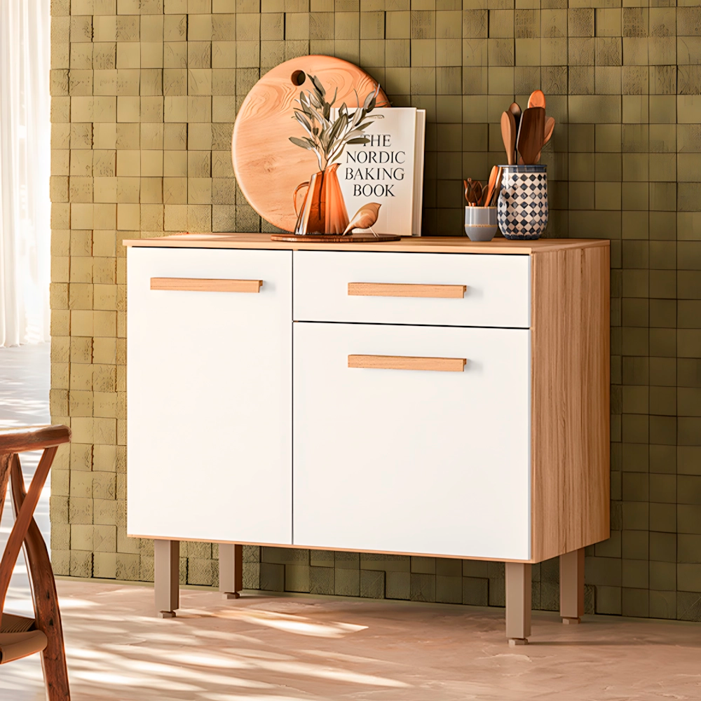 Balcão Lemon Freijo/Chumbo C/TPO Nicioli