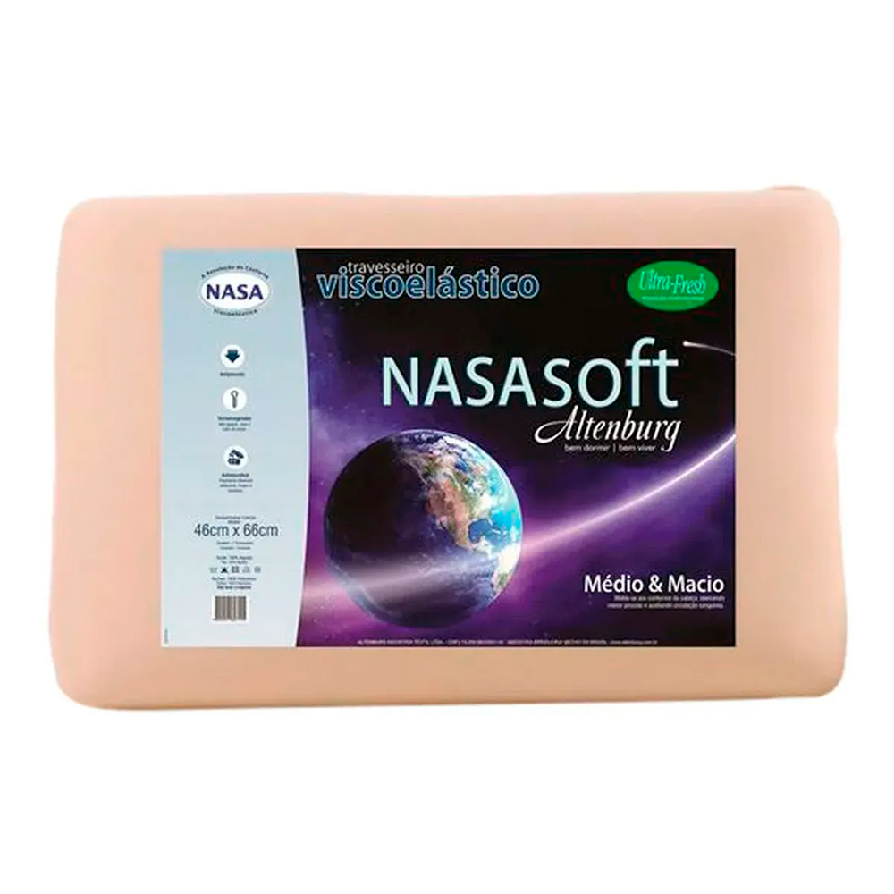 Travesseiro Visco Elastico Nasa Marfim Altenburg