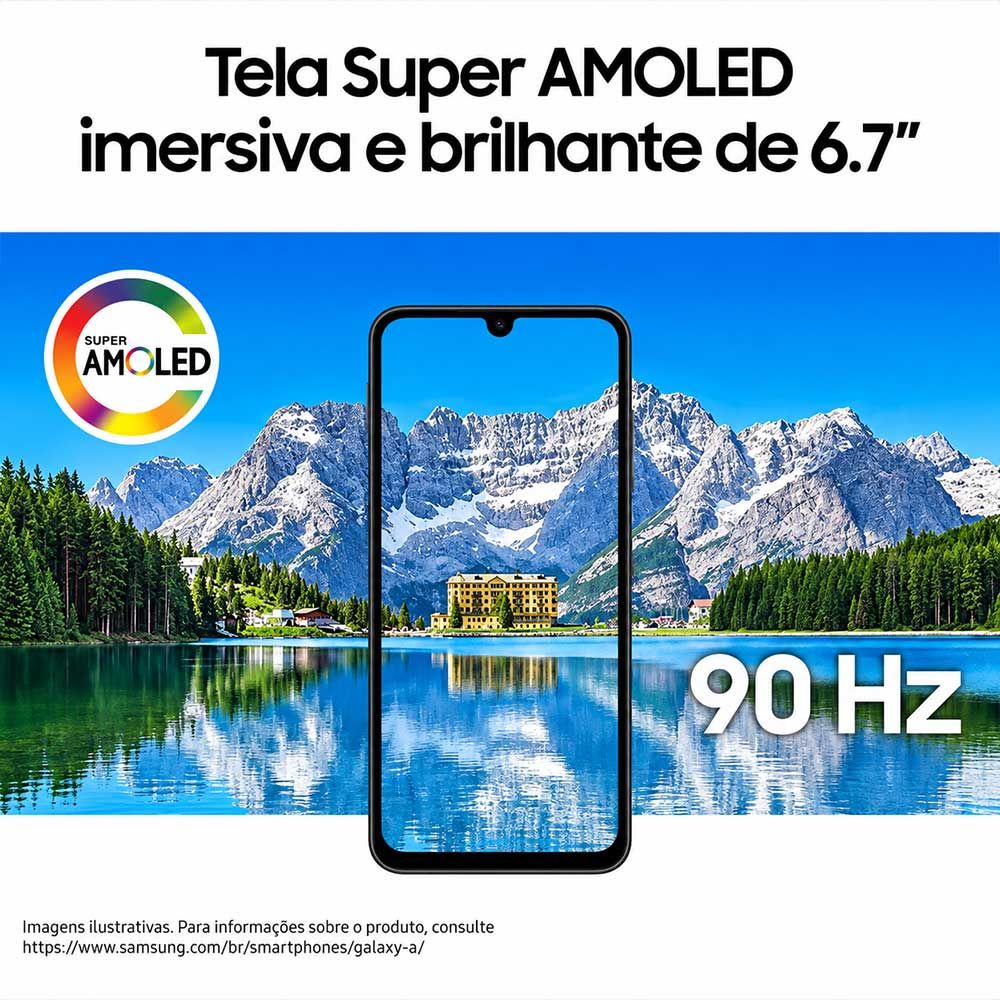 Smartphone Samsung Galaxy A17 4G Com Ia, 256gb, 8gb Ram, Câm De 50mp, Tela De 6.7 , Nfc, Ip54