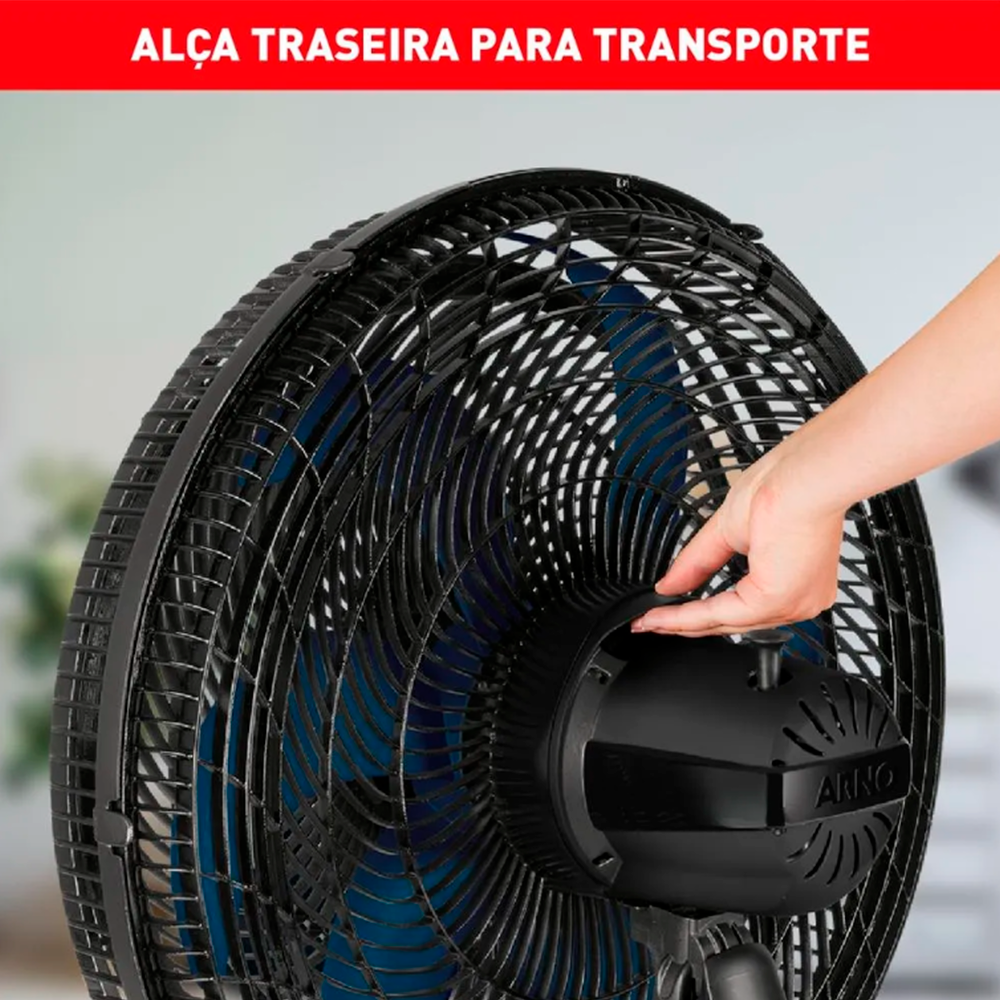 Ventilador 50CM Xtreme VB51 Parede Preto 220V Arno