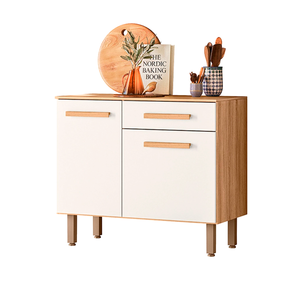 Balcão Lemon Freijo/Chumbo C/TPO Nicioli