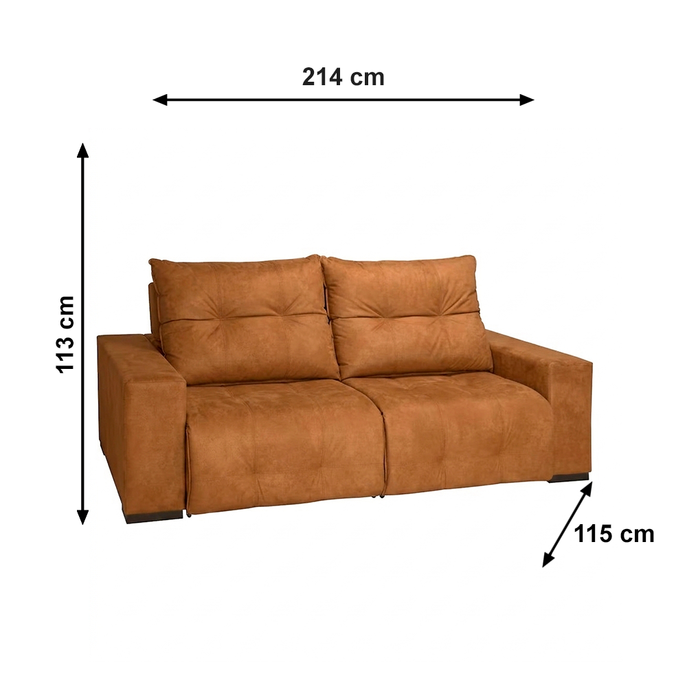 Sofa Pienzo Veludo Camurca J.A ESTOFADOS