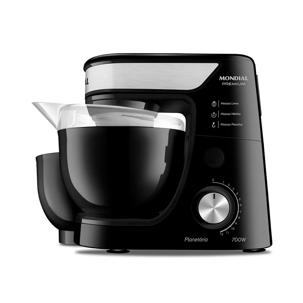 Batedeira 12V Planetária BP-03 700W Preto Mondial