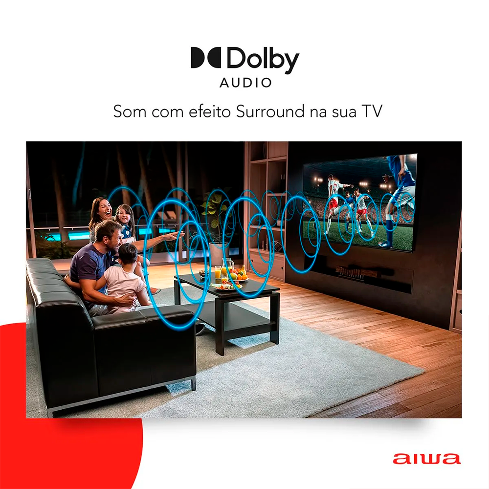 Televisor 32P Led Smart AWS-TV-32-BL-02-A Aiwa