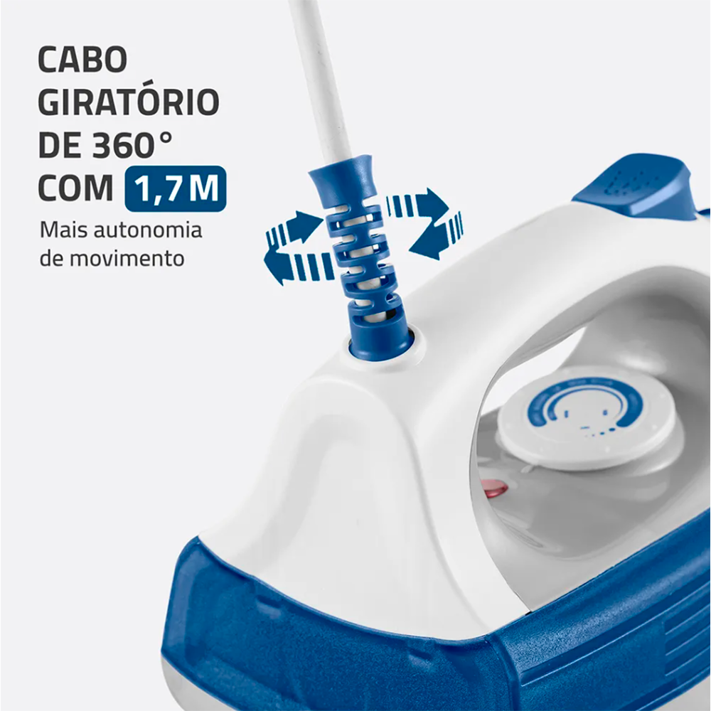 Ferro a Vapor FVN-01 -BL Azul Mondial  