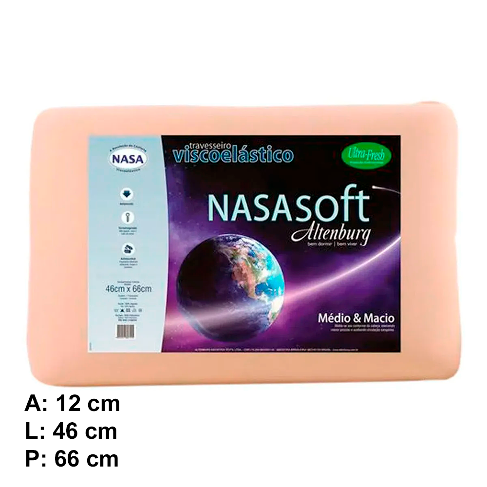 Travesseiro Visco Elastico Nasa Marfim Altenburg