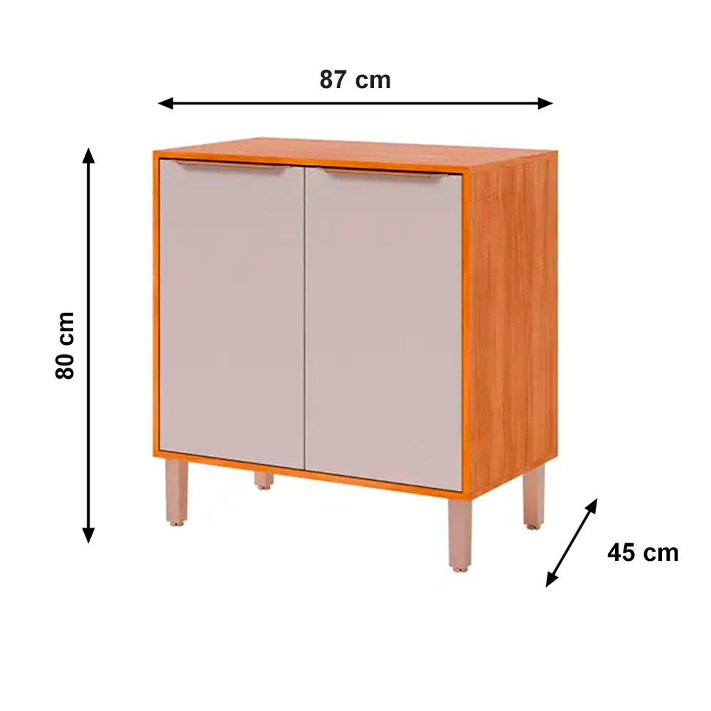 Balcão Cozinha 0,80 Florida Cinamomo/Off Salleto
