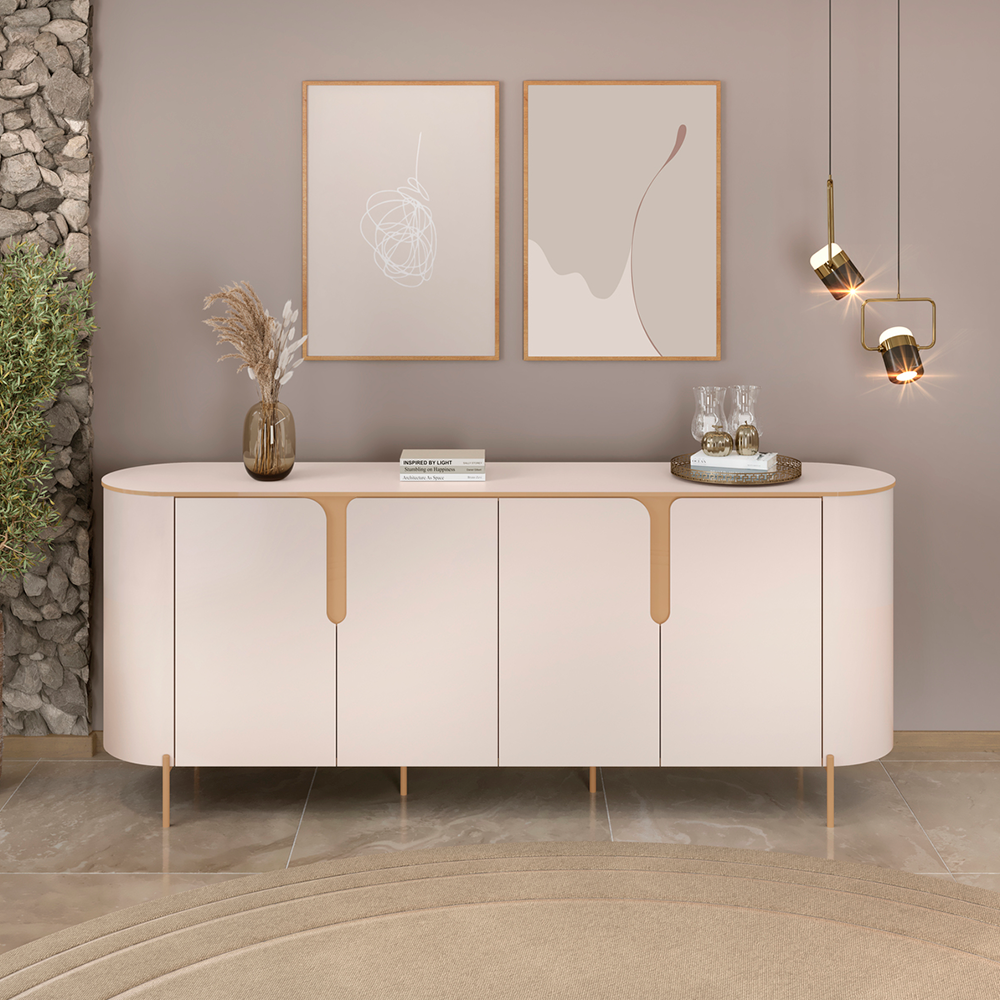 Buffet Cleo Off White Dj Moveis