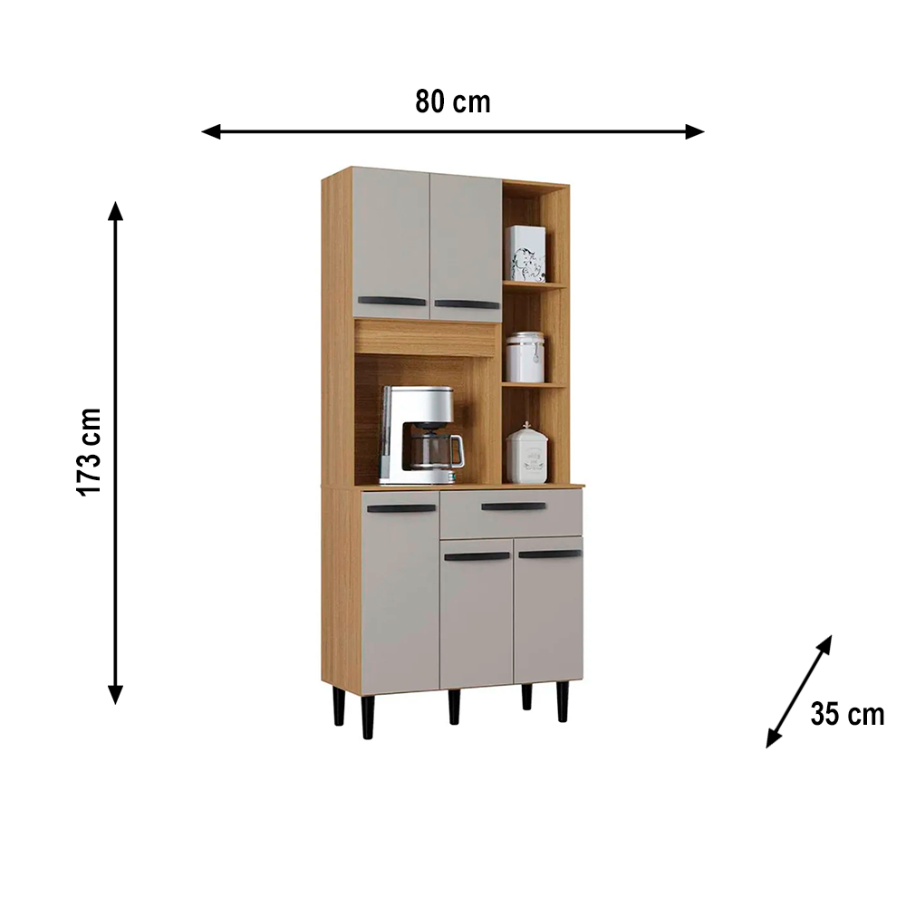 Kit Cozinha Malu 5P 1G 650.49 Dm/Off Poquema