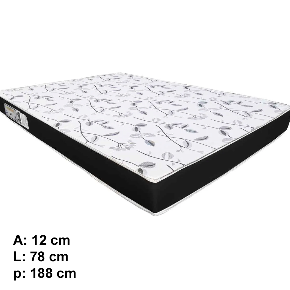 COLCHÃO D20 LISO 78X188X12 ORTHONOBRE