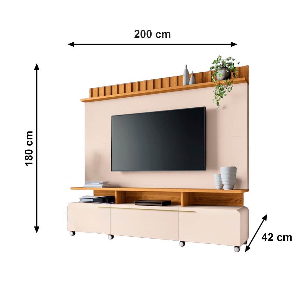 Home Artis 2.0 Off White/Cinamomo HB Moveis