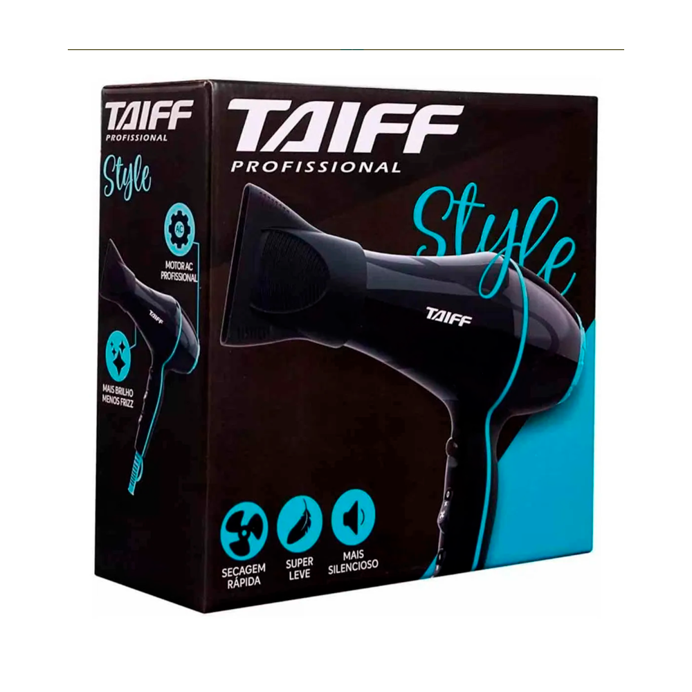 Secador Style 2000w 220v Preto Taiff