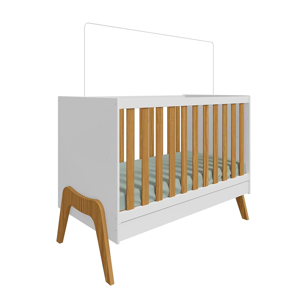 Berco Guti Retro Branco Brilho/Amendoa Peroba