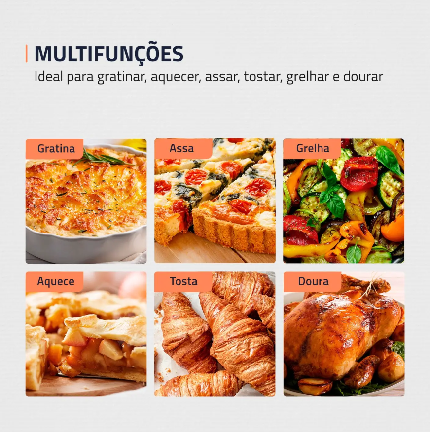 Forno Eletrico FR-42 220V Preto Mondial