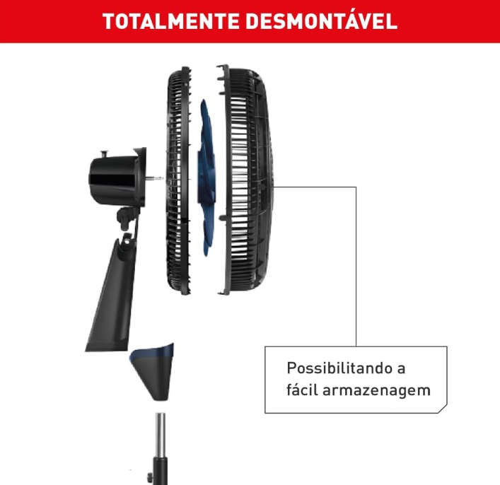 Ventilador De Coluna 40Cm X-treme 6 Ve6c 220V Arno