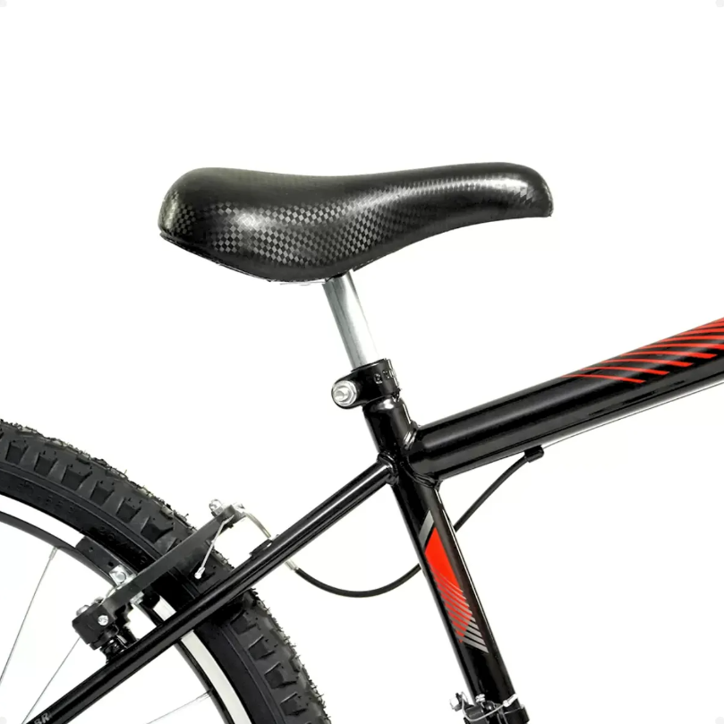 Bicicleta Aro 26 21M Flash Preto/Vermelho Ciclo Cairu