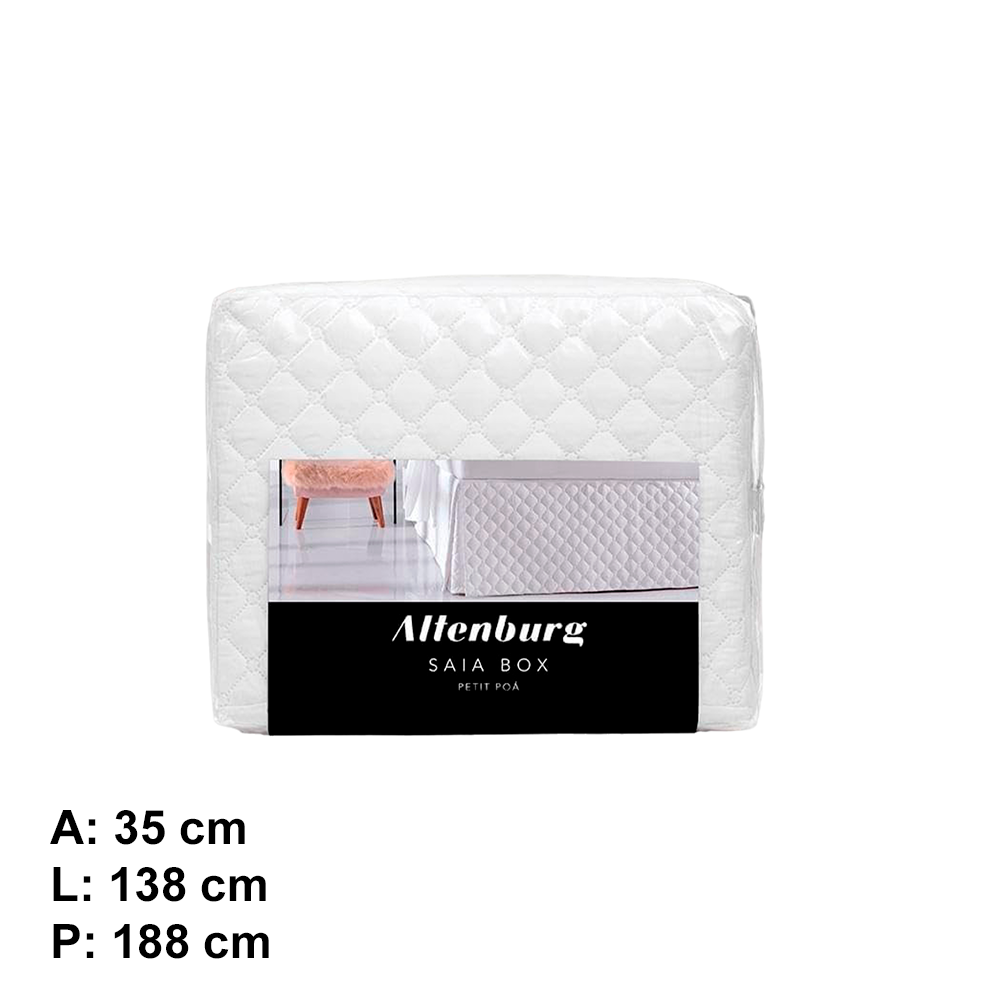 Saia Box Petit Poa Ultrawave Branco 138cmx188cmx35cm Altenburg