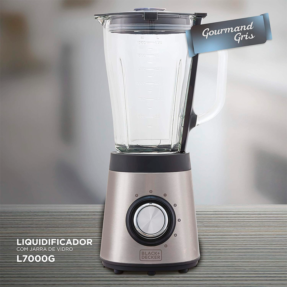 LIQUIDIFICADOR L7000G B2 JARRA DE VIDRO 700W 220V BLACK & DECKER