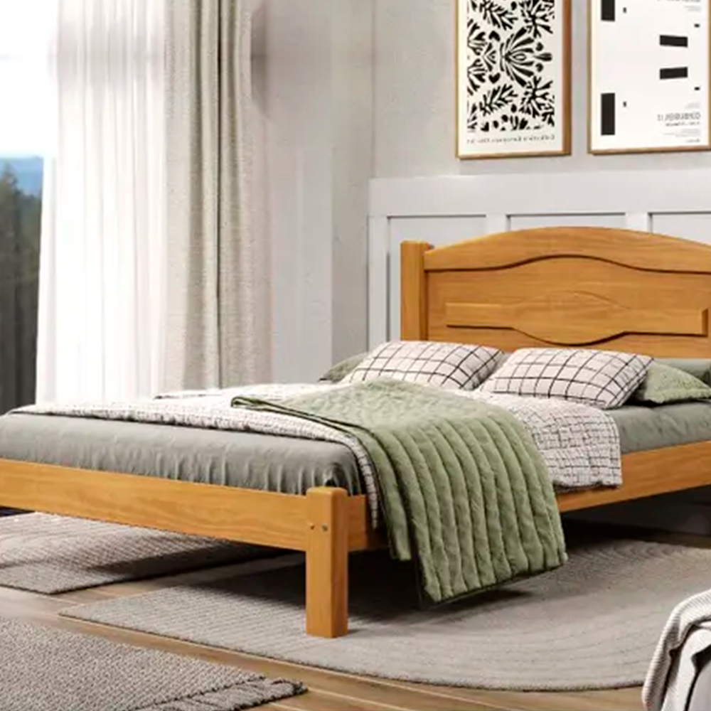 Cama Casal Flex Supremo Carvalho Acetinado Tozetto