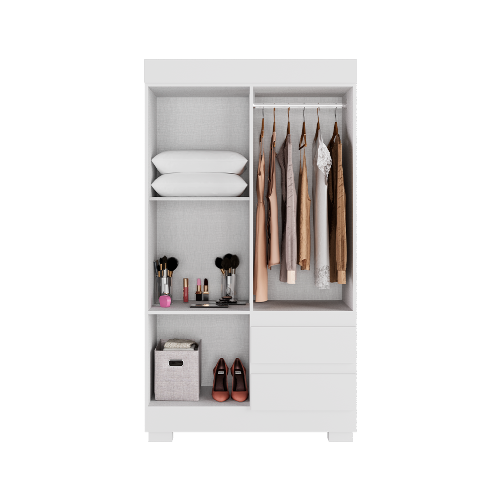 Roupeiro Maya 4P MDP Branco ACP MOVEIS