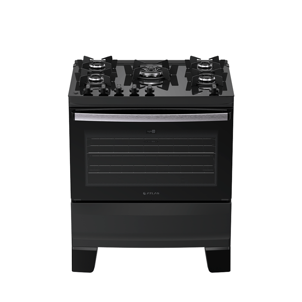Fogão 5B Agile Up Preto Atlas