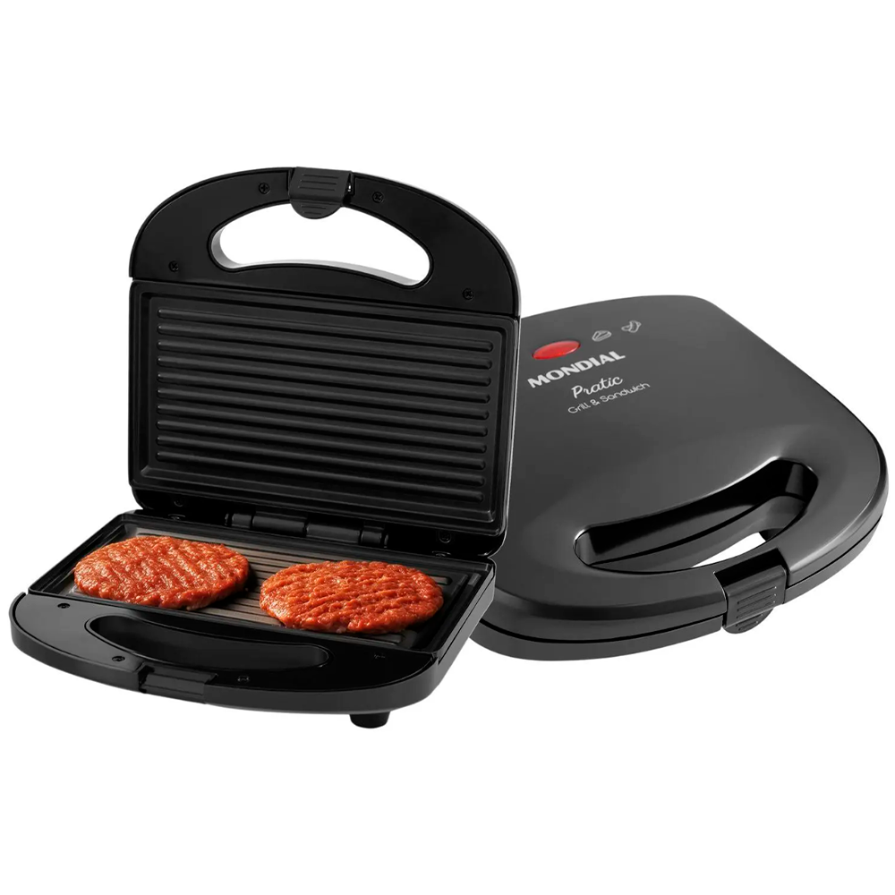 Sanduicheira SN-01 Pratic 750W Preto Mondial