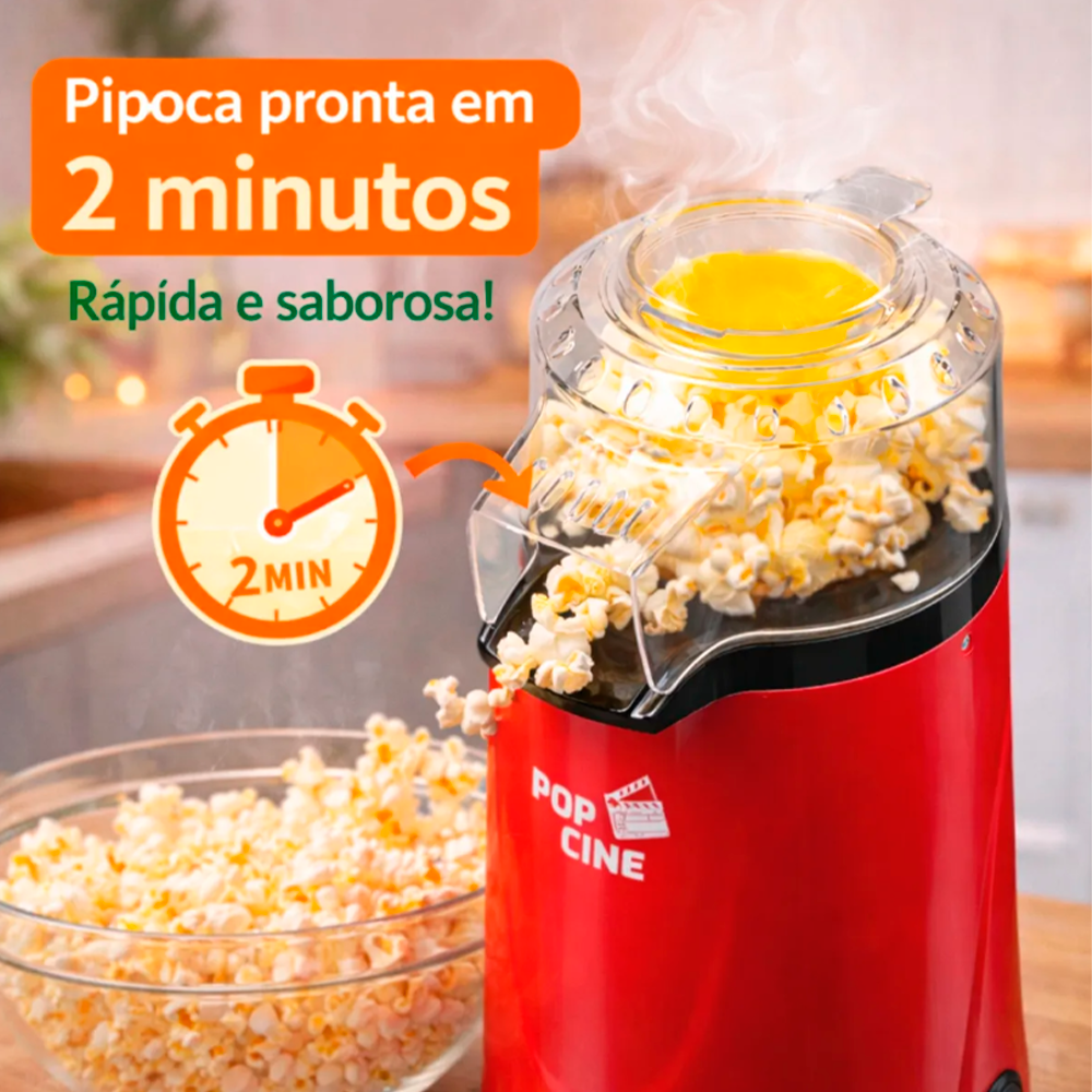 Pipoqueira Pop Cine PP02 Vermelha Agratto