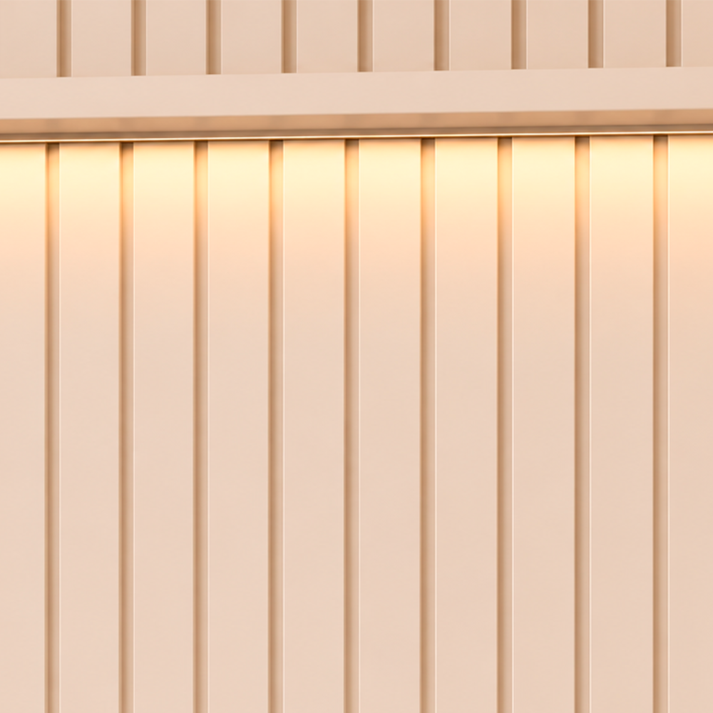 Painel Ripado Slim Modular 2.3 Tucumã Off White JB Bechara