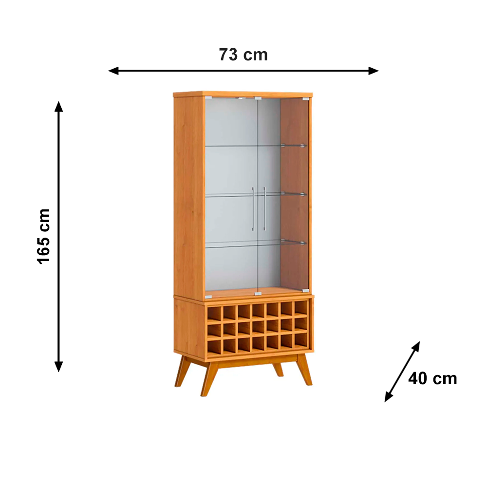 Cristaleira Classic Adega 23080 Nature/Off White Imcal