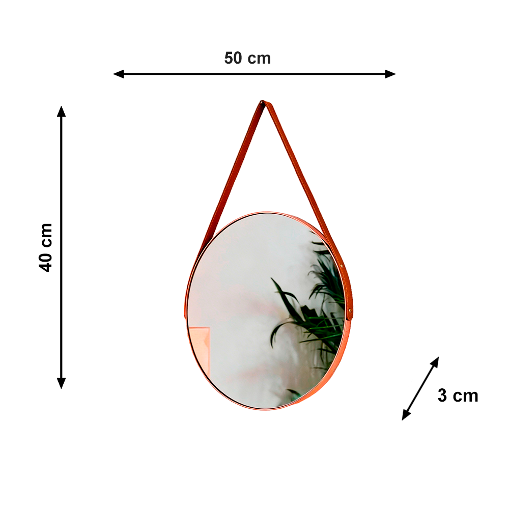 Espelho Slim 40cm Fino Tok