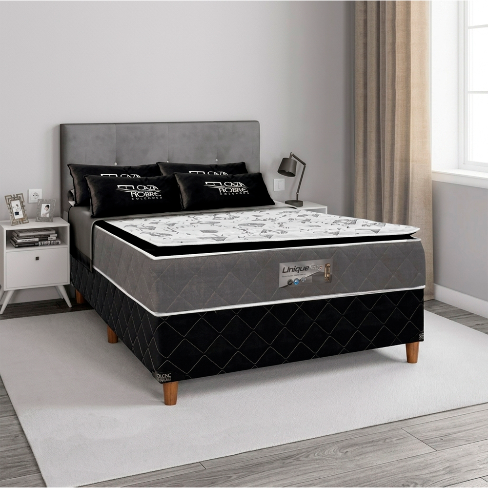 Colchão Unibox Casal Unique 138x64 com Pillow Caza Nobre