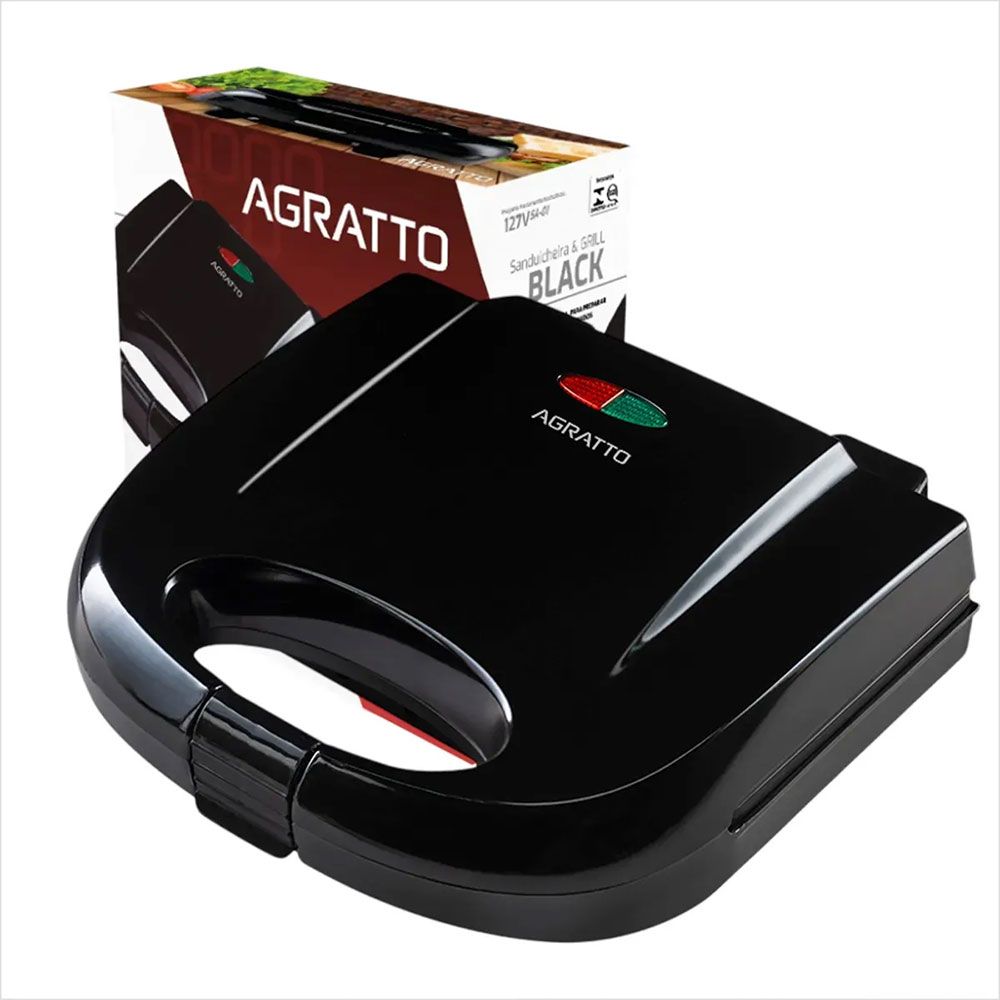 Sanduicheira Grill SA-02 Agratto Black