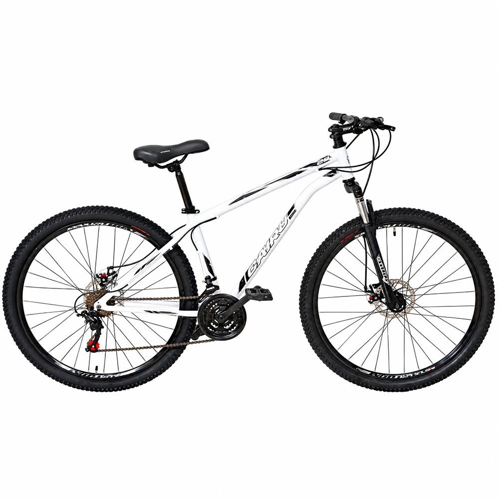Bicicleta Aro 29 Aco Mtb Flash Masc 21V F.D Branco Ciclo Cairu