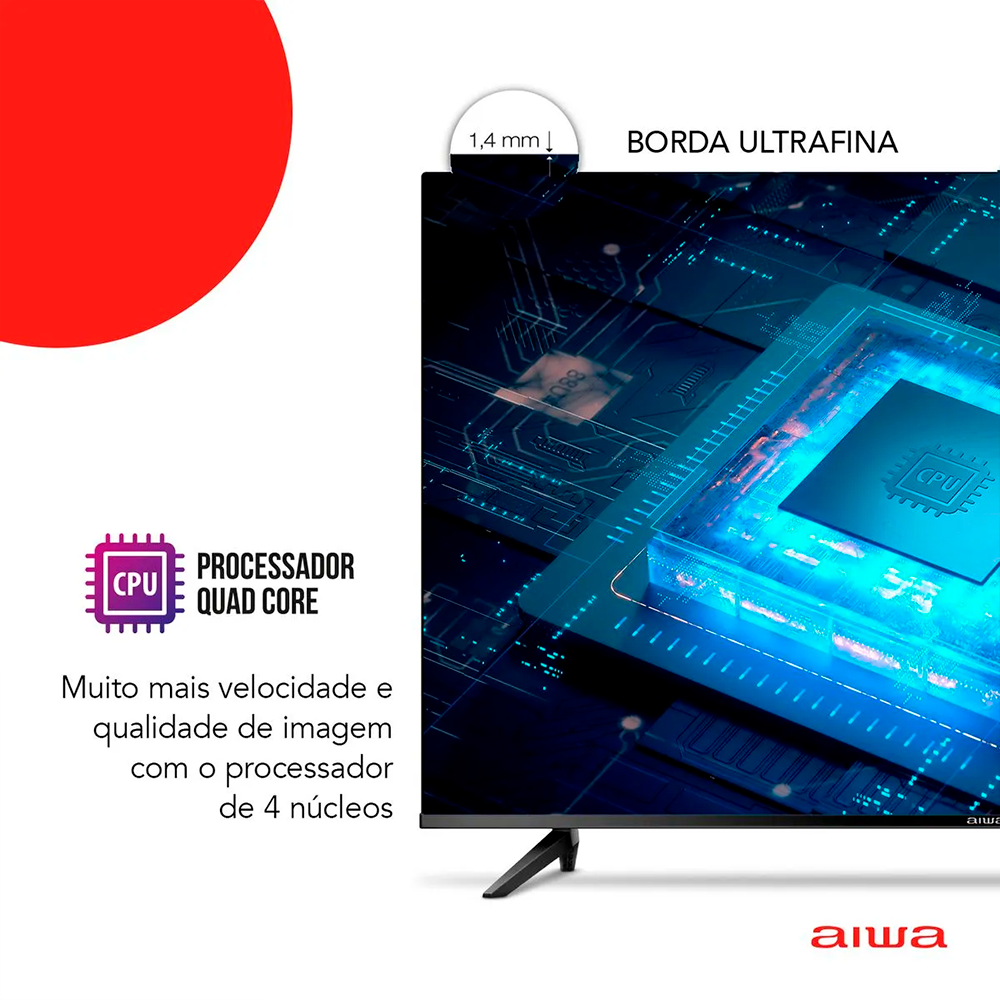 Televisor 32P Led Smart AWS-TV-32-BL-02-A Aiwa