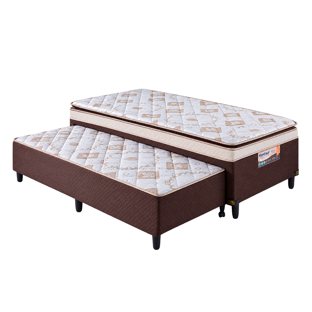 Conjunto Box Solteiro Montreal Premium 88x64 Caza Nobre