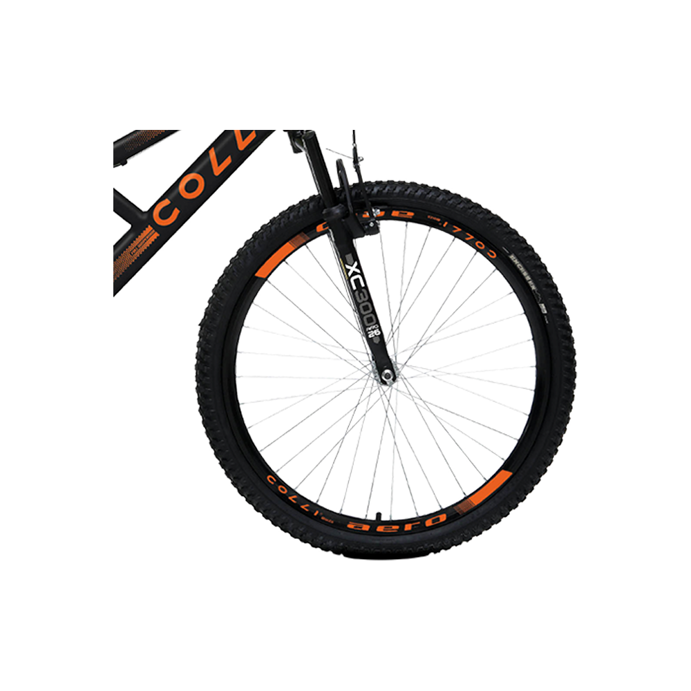 Bicicleta Aro 26 GPS Preto Fosco/Laranja Neon Colli