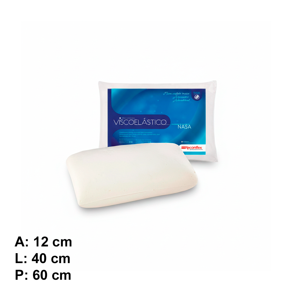 Travesseiro Viscoelastico Nasa Firme P/FRONHA Reconflex