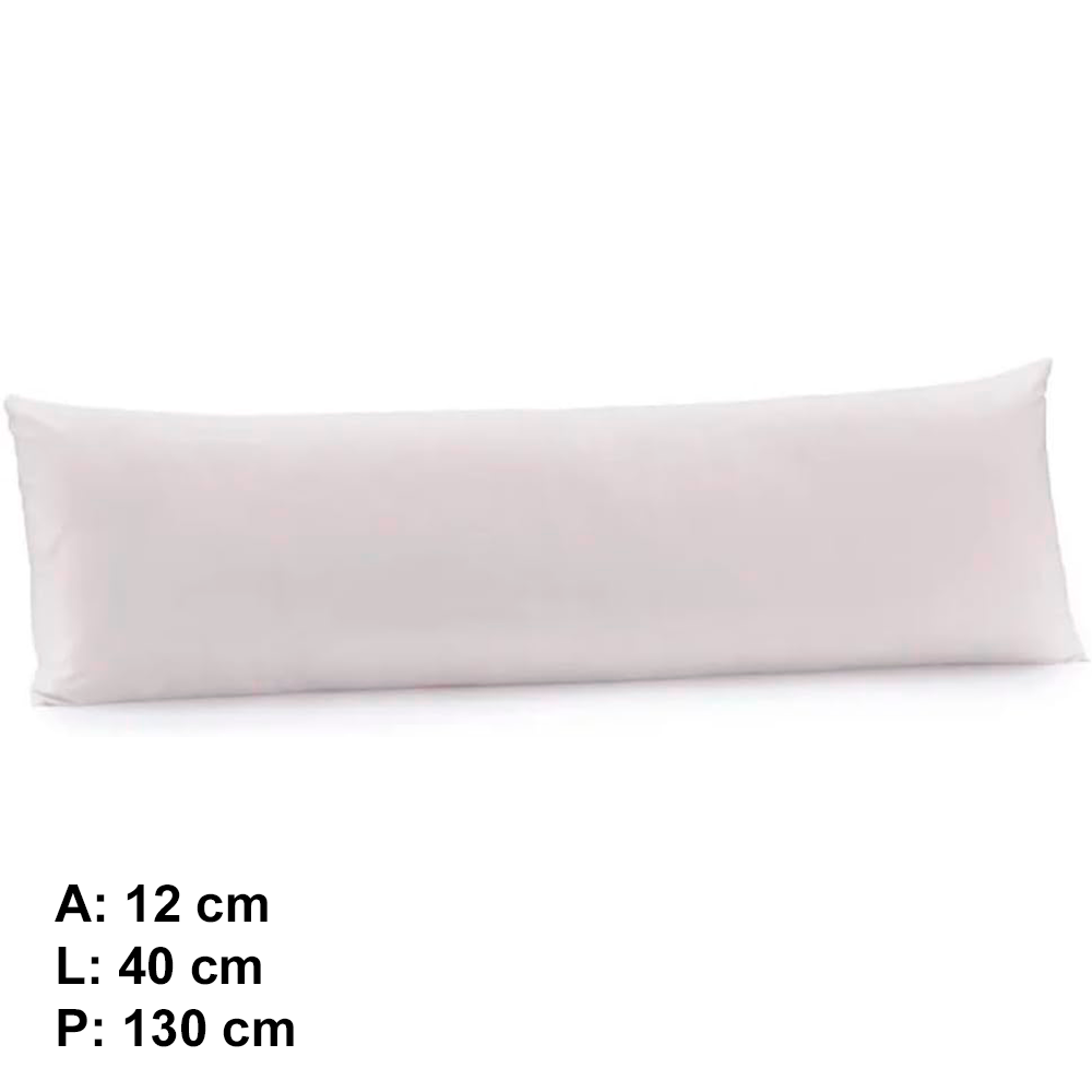 TRAVESSEIRO PARA O CORPO BODY PILLOW MICROFIBRA S/FRONHA BRANCO 40CM X 1,30M ALTENBURG
