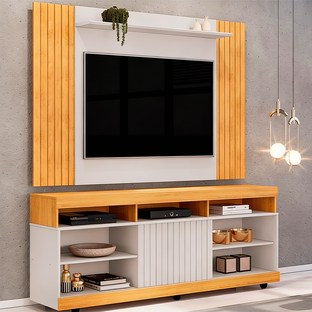 Rack Dili 160 Com Painel Trend Cedro/Bali DJ MOVEIS