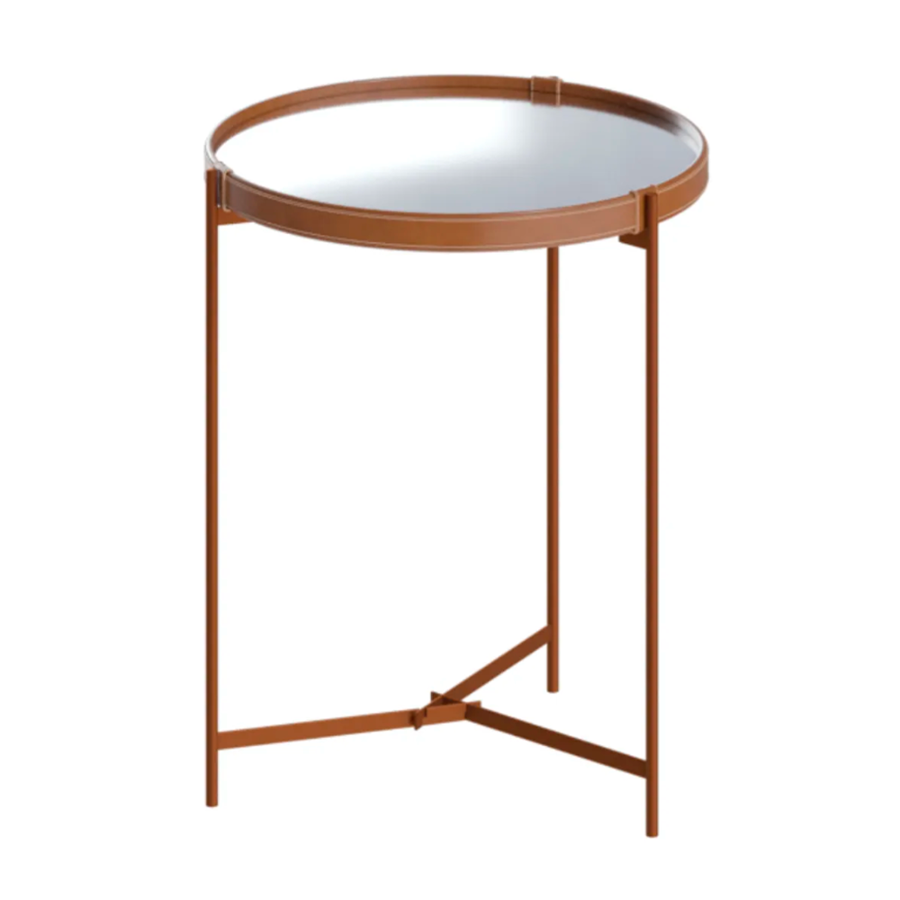 Mesa Aqua Lateral(G) Espelho/Cobre Imcal