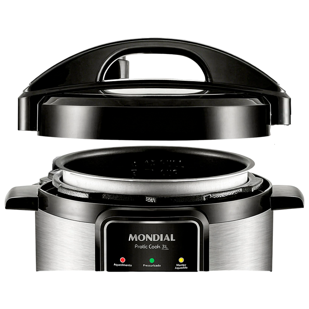 Panela Elétrica De Pressão 3L PE-47 700W Preto/Inox Mondial