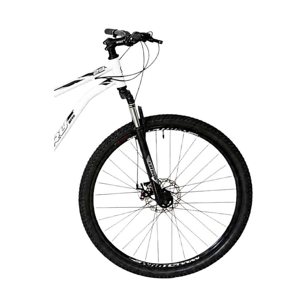 Bicicleta Aro 29 Aco Mtb Flash Masc 21V F.D Branco Ciclo Cairu