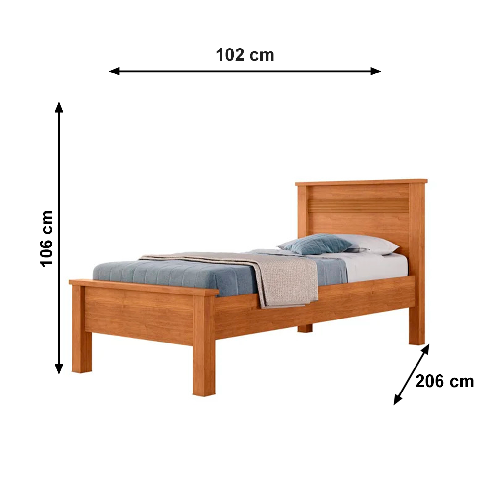 Cama Barcelona Solteiro Fit Conquista