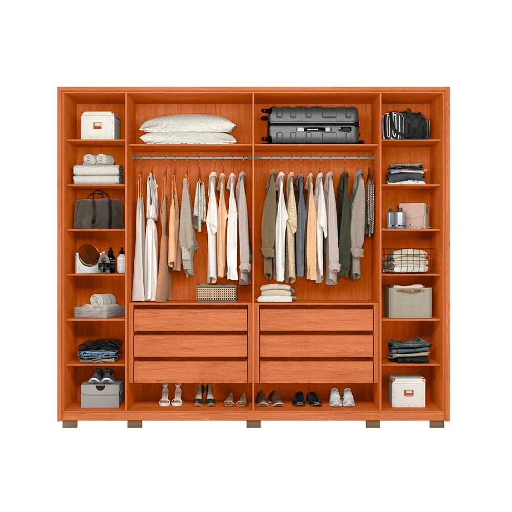 Roupeiro Francis 6 Portas 2.7 Freijo/Off White Caemmun